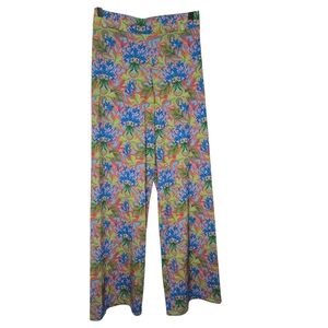 Haley & The Hound Womens Colorful Floral Pull On Flare Leg Pants Size XS